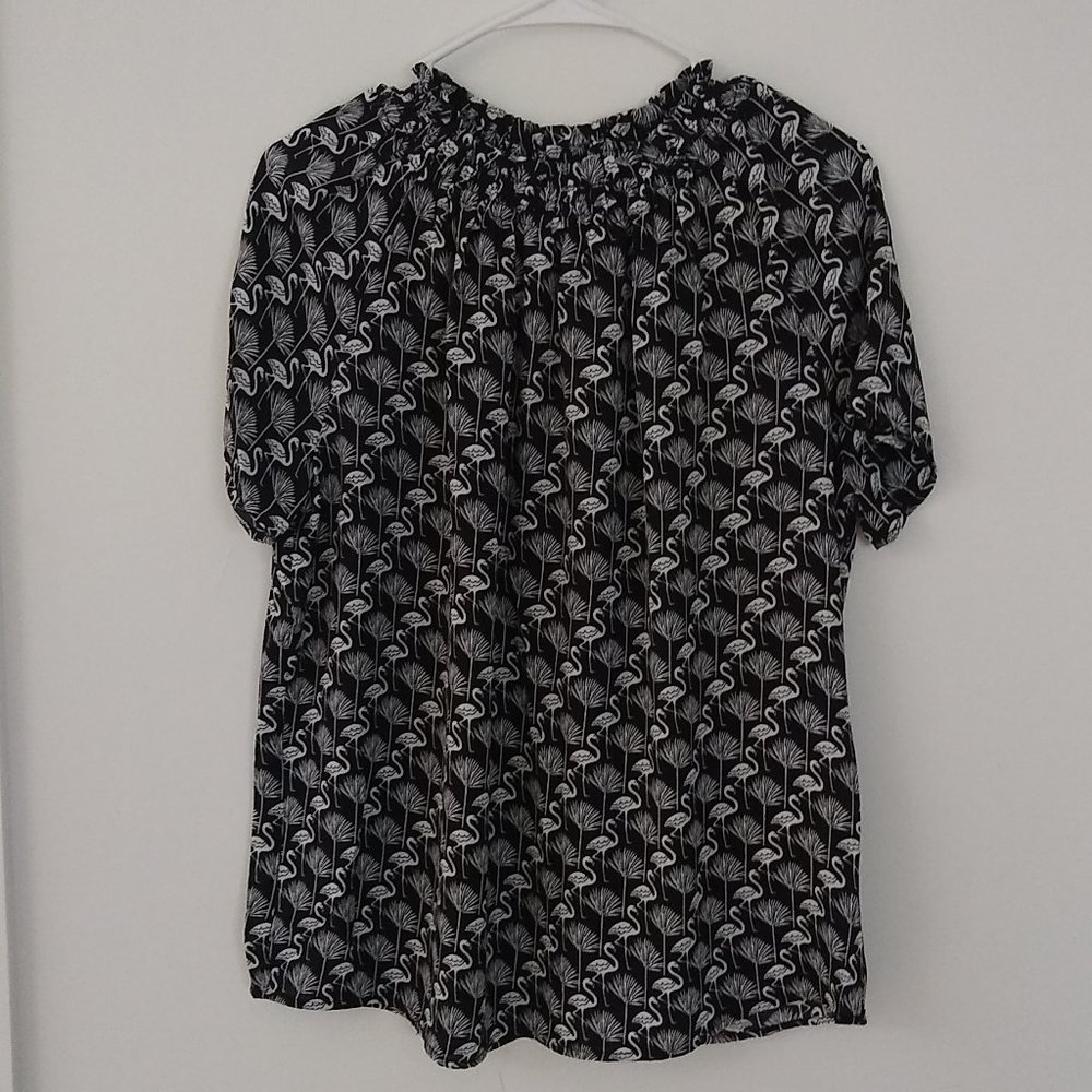 Philosophy Black & White Patterned Top